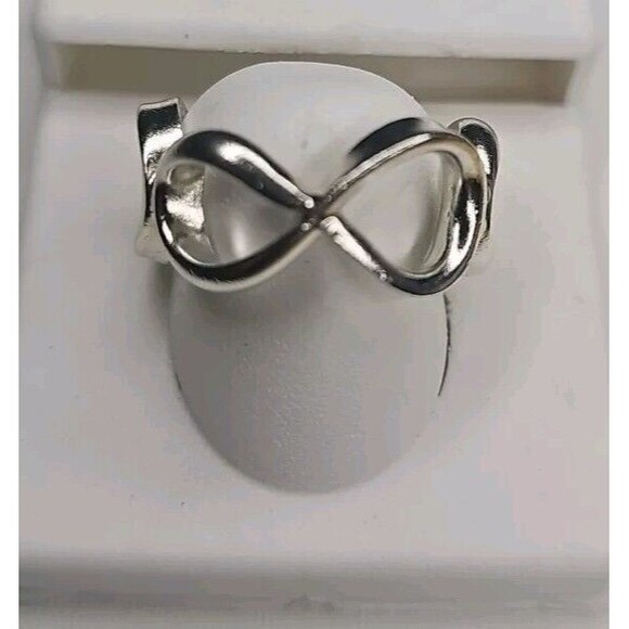 Unbranded Jewelry - 925 Silver Infinity Ring Size 9 Loops Circles Chunky Mens Woman's Fashion Ring
